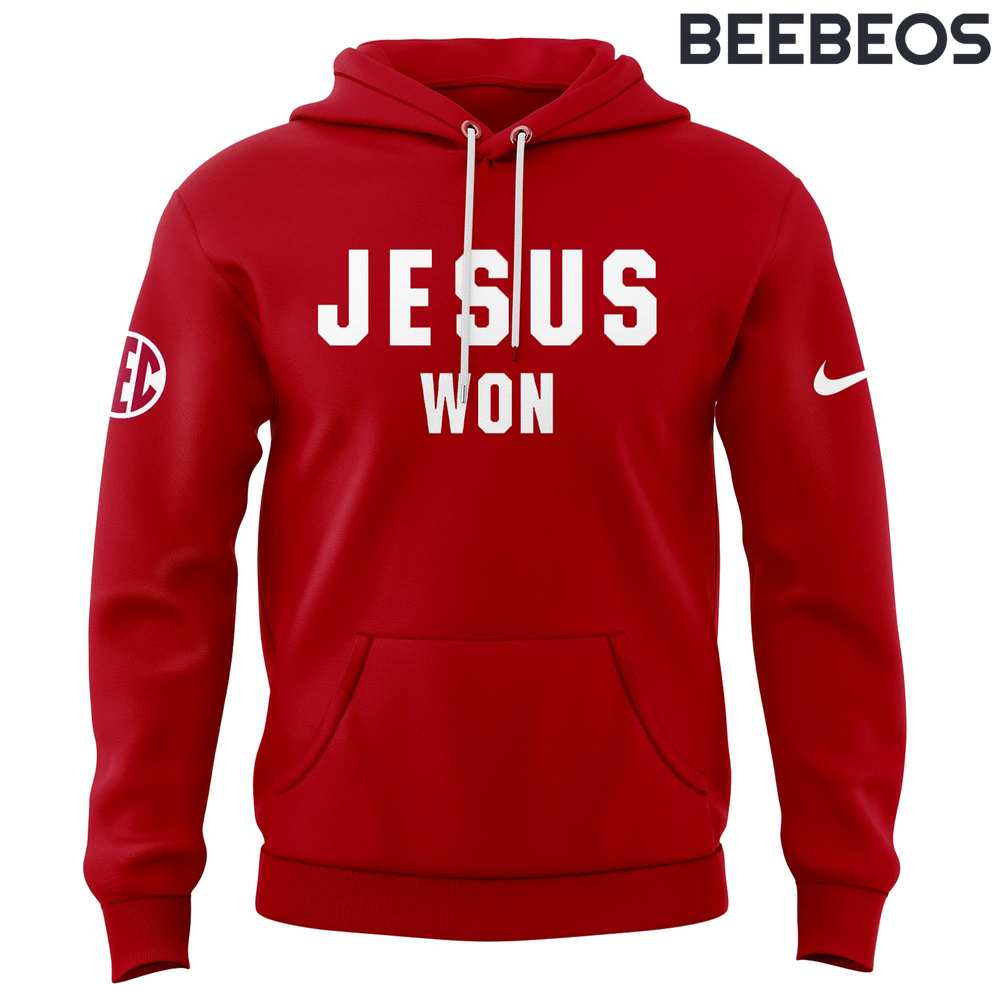 Oklahoma Sooners Football Jesus Won Hoodie