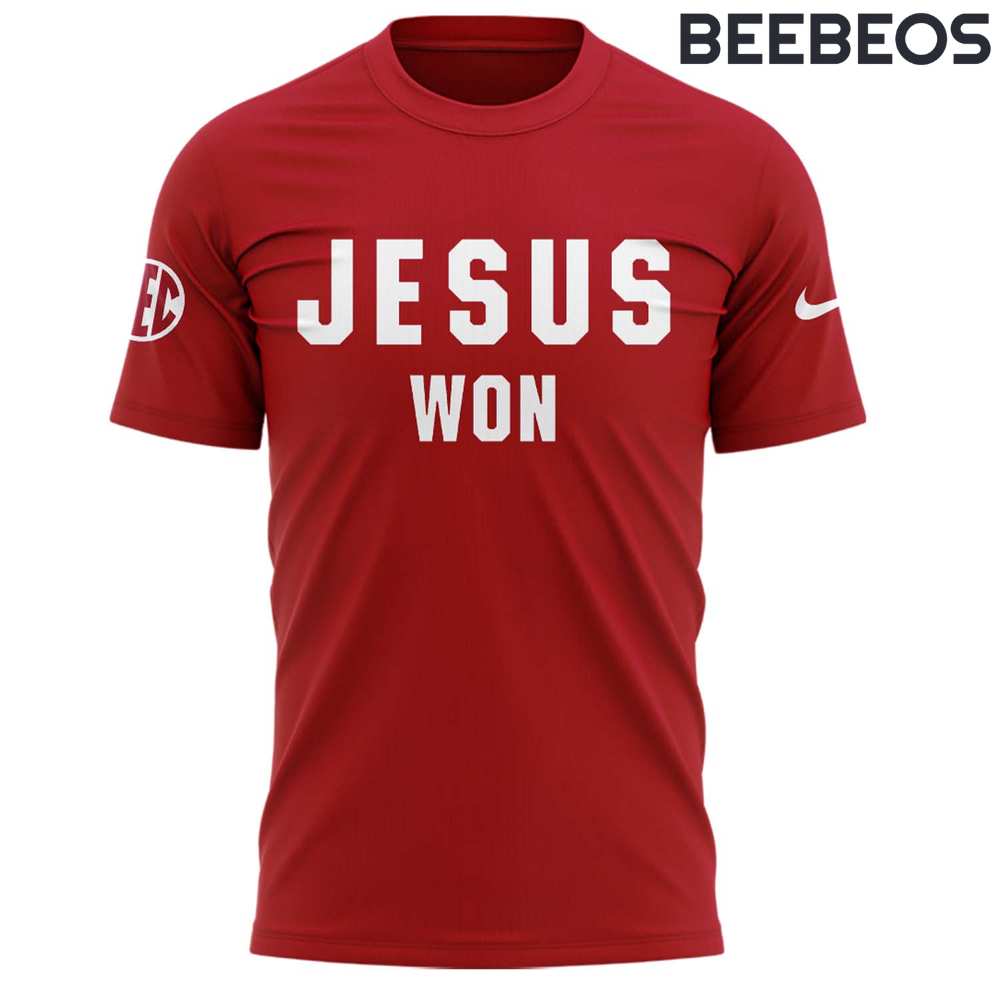 Oklahoma Sooners Football Jesus Won Tee