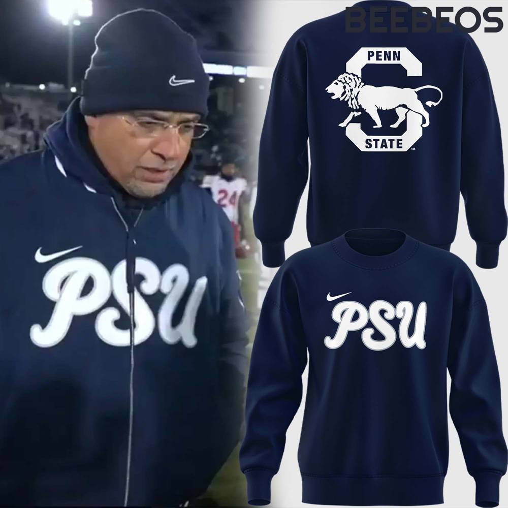 Penn State Nittany Lions Coach James Franklin Navy Sweatshirt