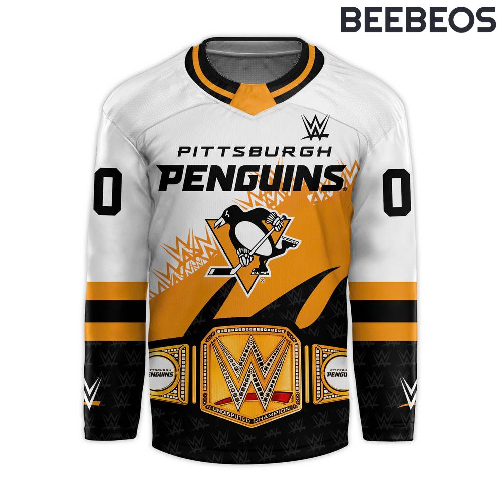 Pittsburgh Penguins x 2024 WWE Night Limited Edition Hockey Jersey