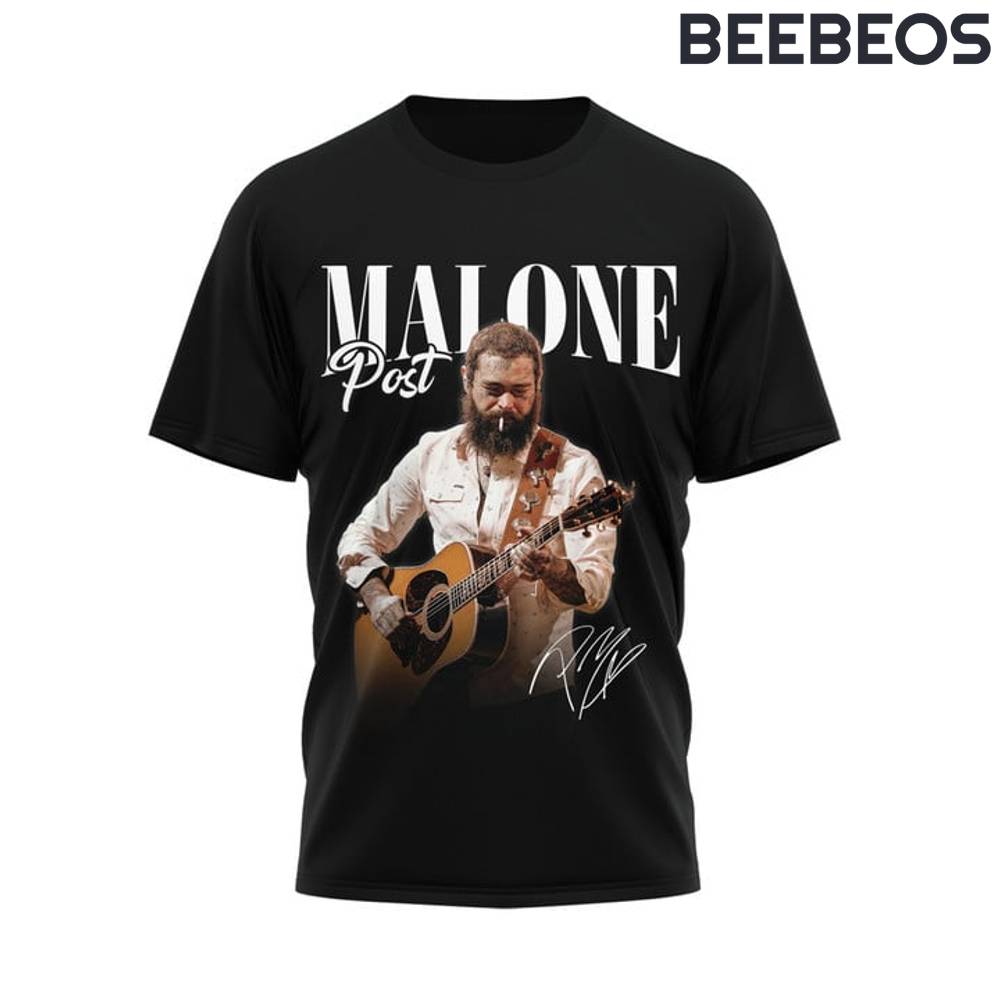 Post Malone x Jelly Roll The Big Ass Stadium Tour Black Shirt