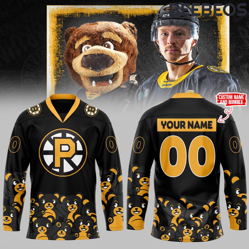 Providence Bruins x Teddy Bear Toss Black Hockey Jersey