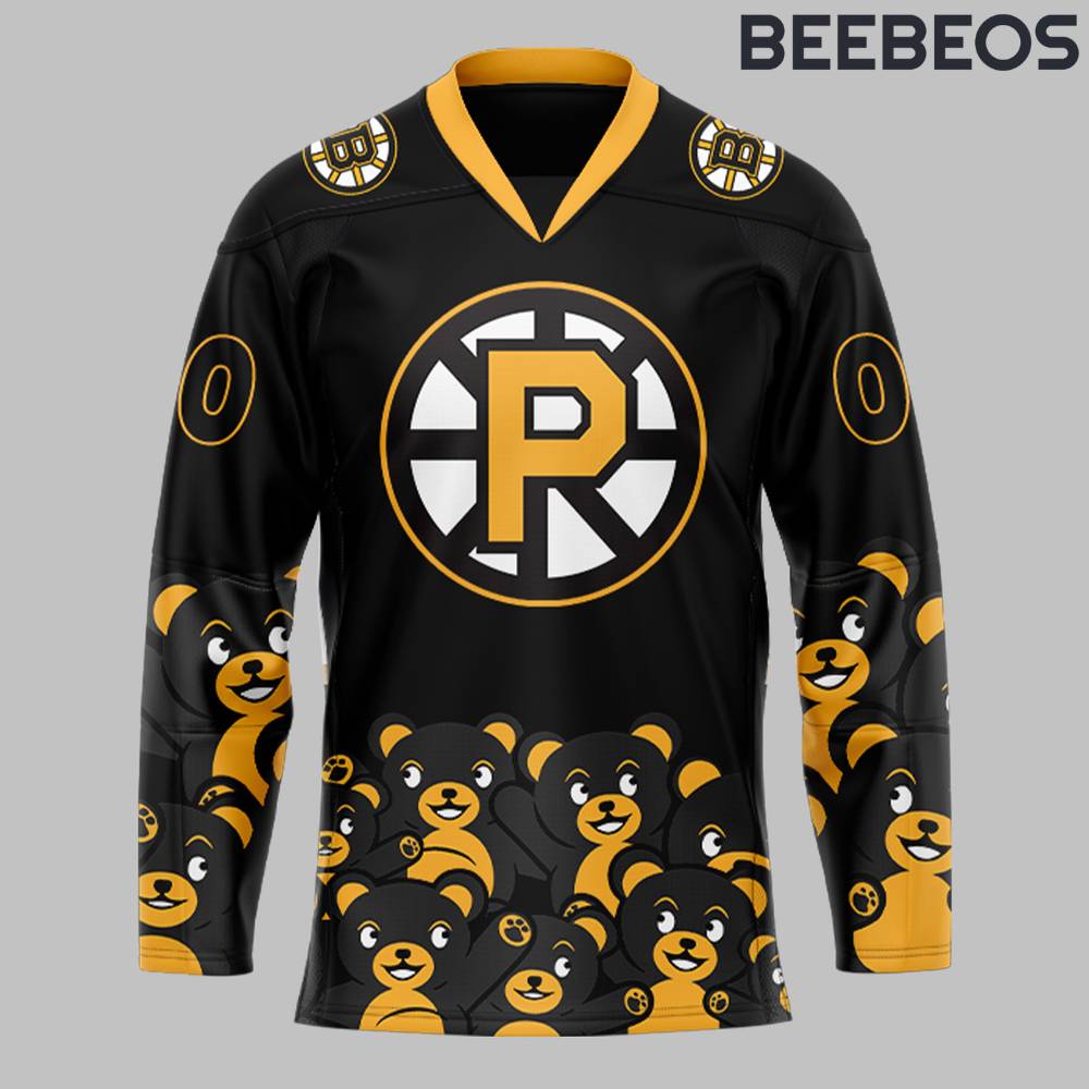 Providence Bruins x Teddy Bear Toss Black Hockey Jersey