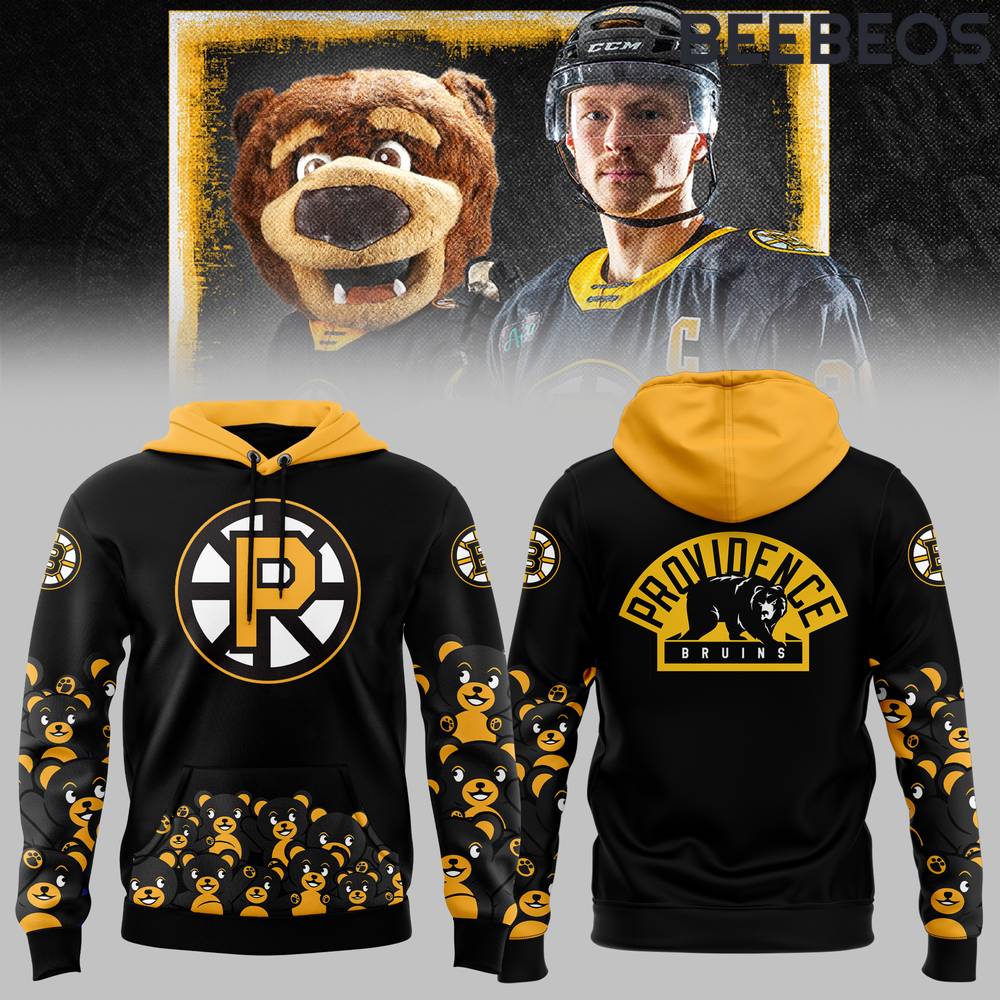 Providence Bruins x Teddy Bear Toss Black Hoodie