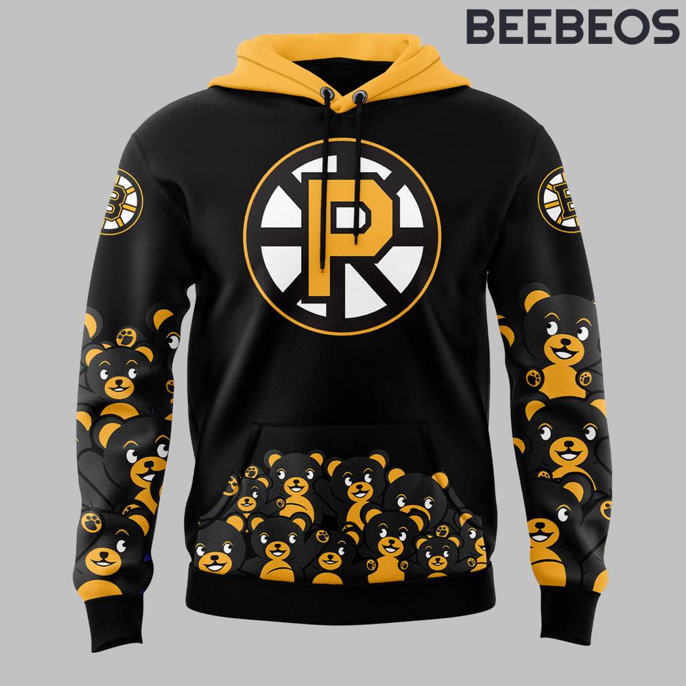 Providence Bruins x Teddy Bear Toss Black Hoodie