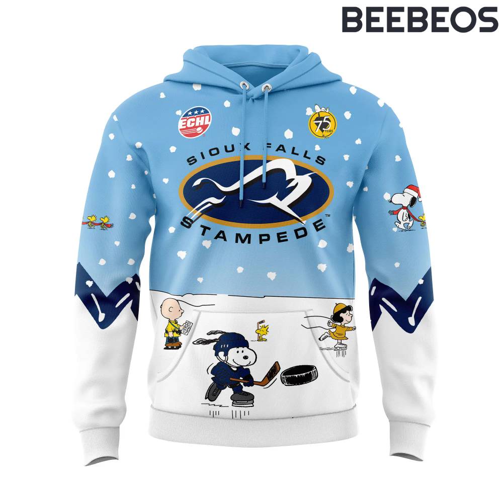 Sioux Falls Stampede Peanuts & Snoopy Night Hoodie