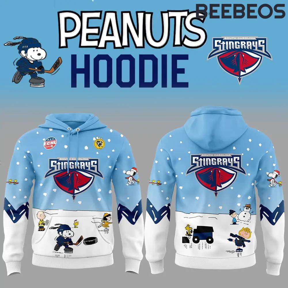 South Carolina Stingrays Peanuts & Snoopy Night Hoodie