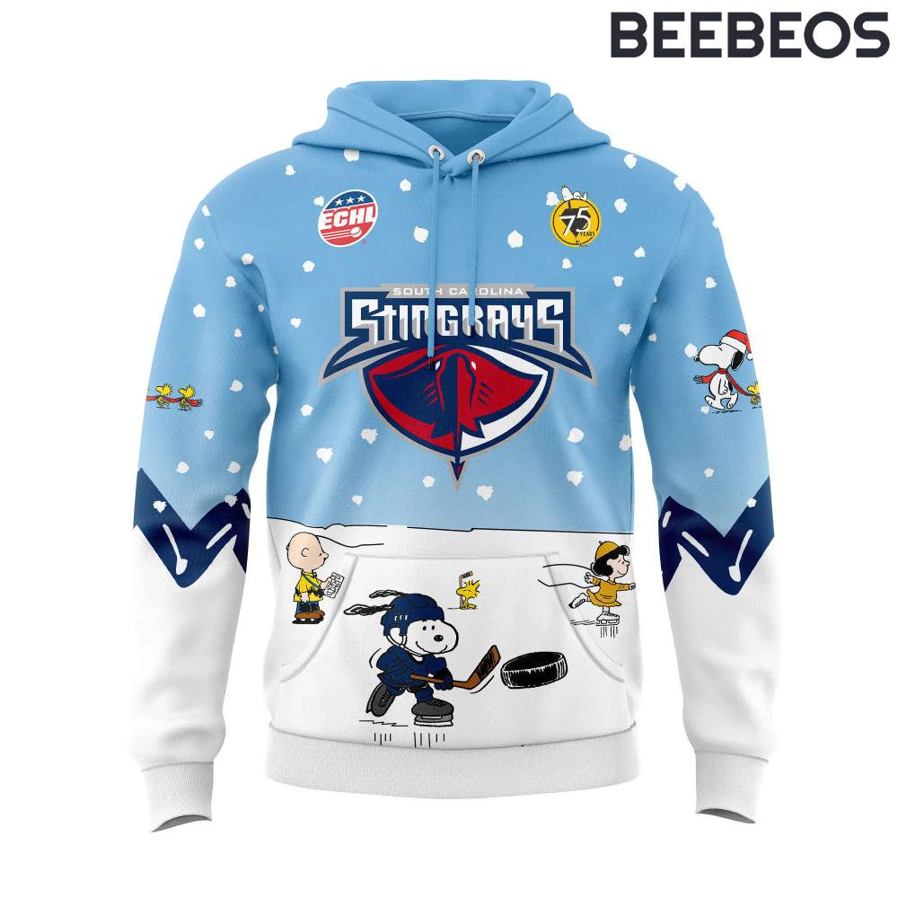 South Carolina Stingrays Peanuts & Snoopy Night Hoodie