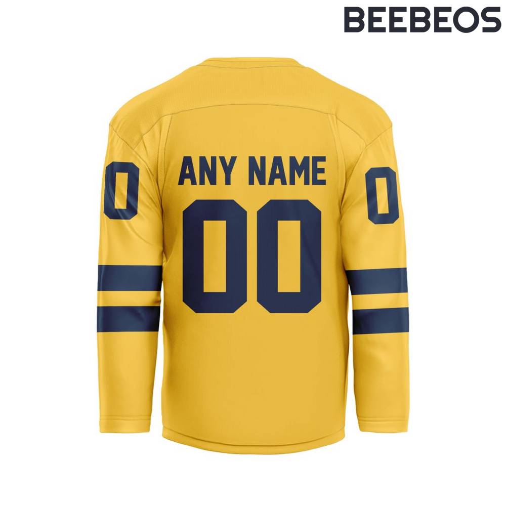 Sweden National Ice Hockey Team 4 Nations Face-Off 2025 Hockey Jersey