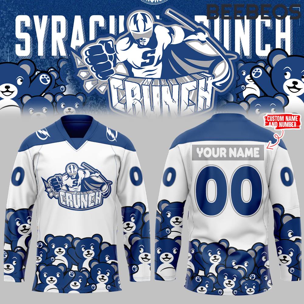 Syracuse Crunch x Teddy Bear Toss White Hockey Jersey