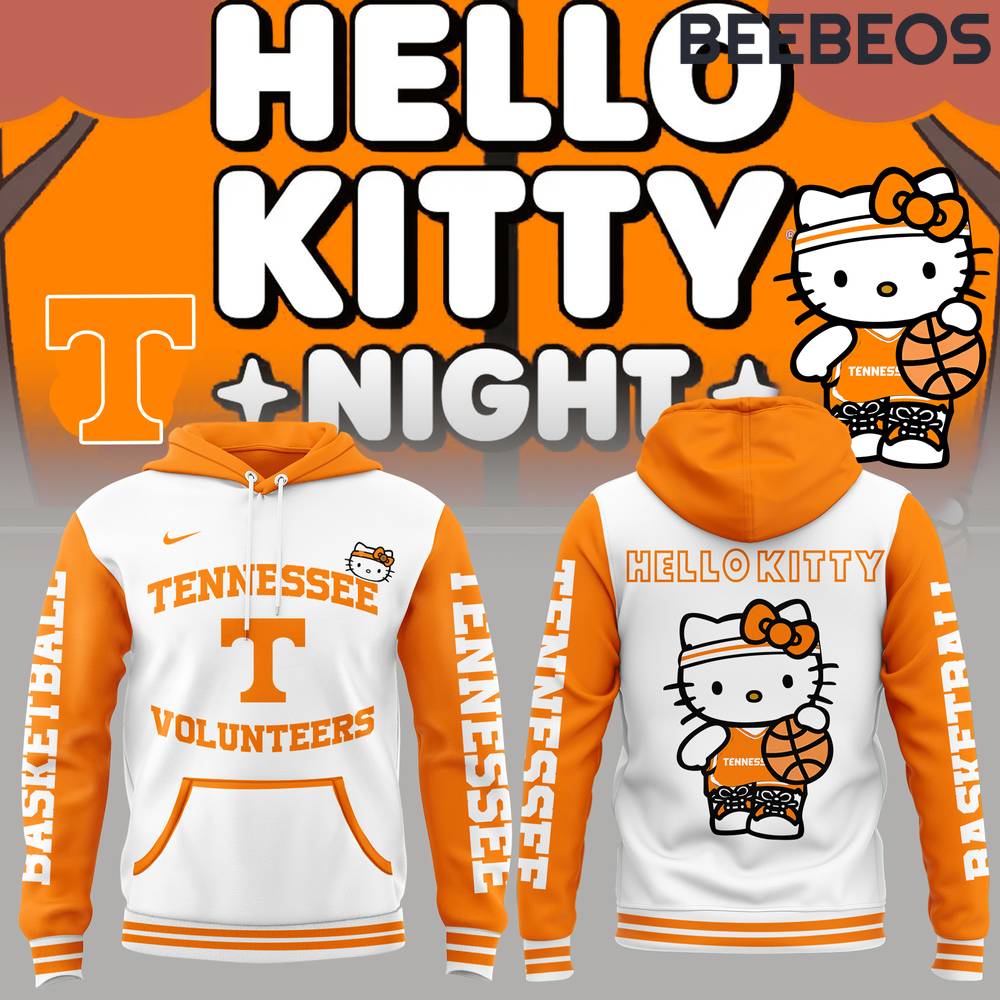 Tennessee Volunteers Men’s Basketball x Hello Kitty White Hoodie