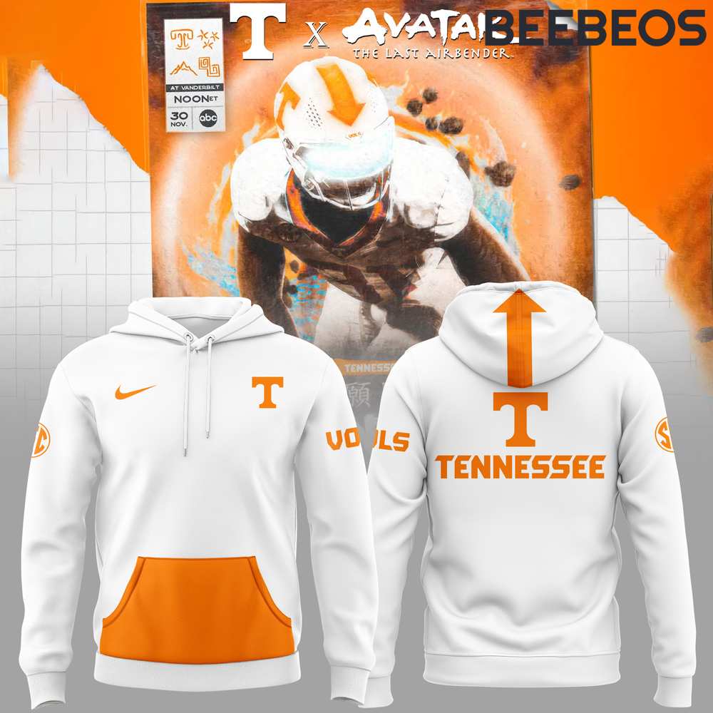 Tennessee Volunteers x Avatar The Last Airbender Special Edition White Hoodie