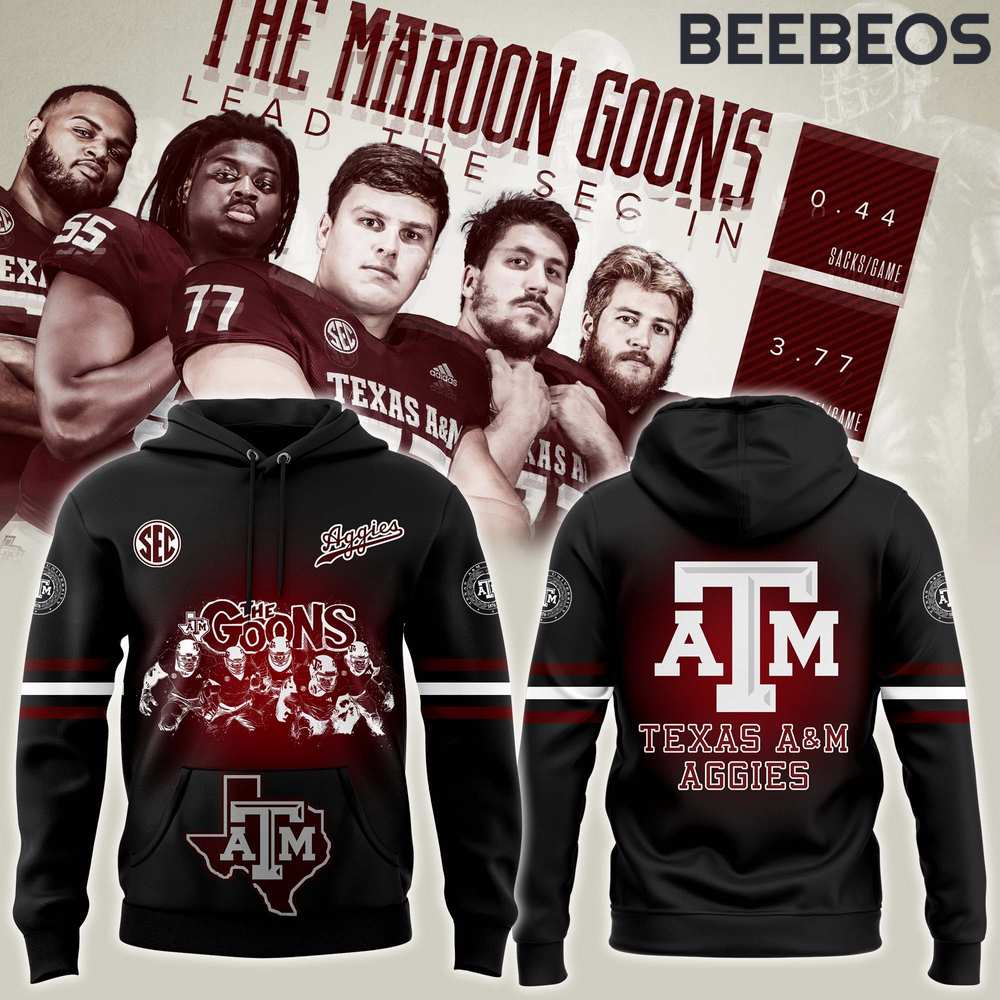 Texas A&M Aggies Football 2024 “THE GOONS” Black Hoodie