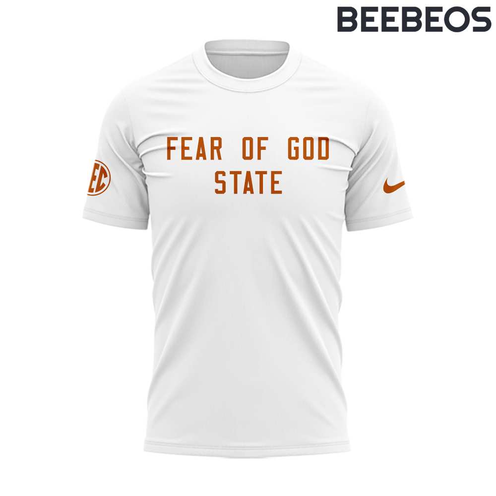 Texas Longhorns Fear of God State White Shirt