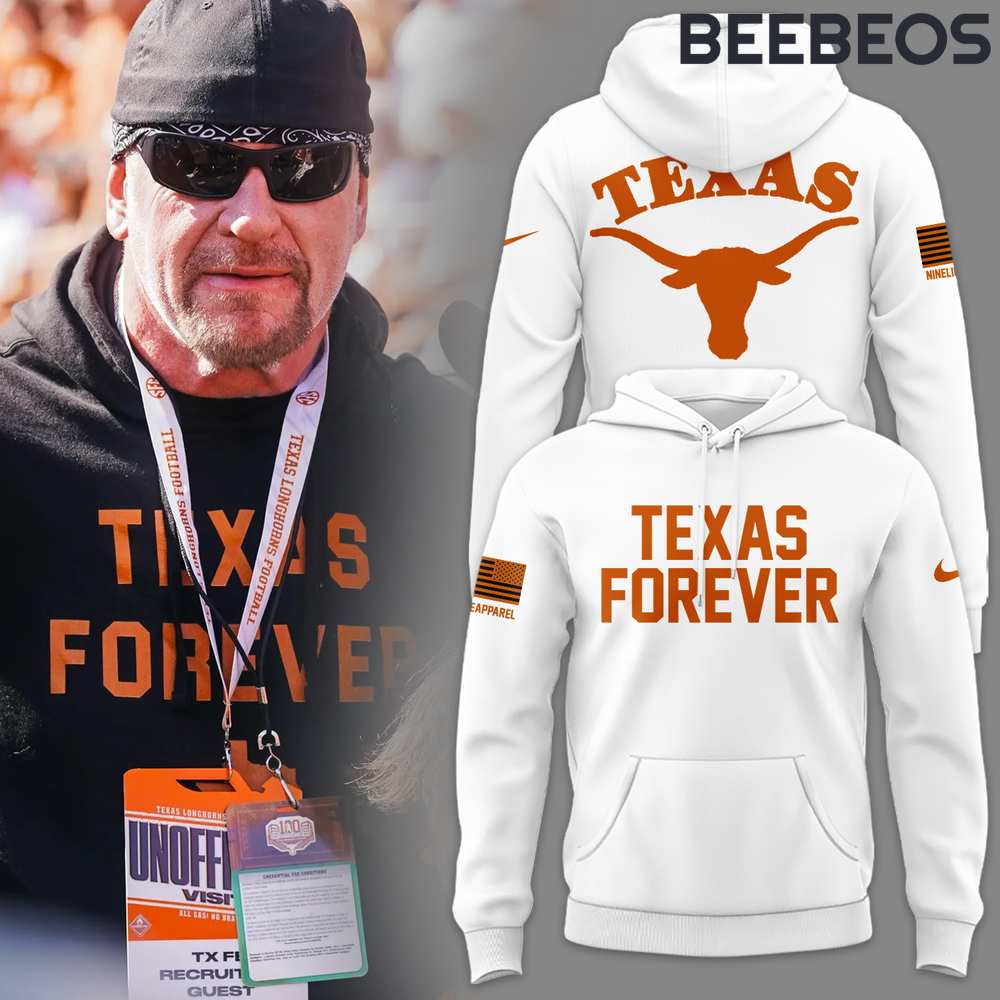 Texas Longhorns Texas Forever White Hoodie