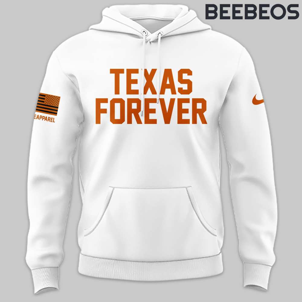 Texas Longhorns Texas Forever White Hoodie