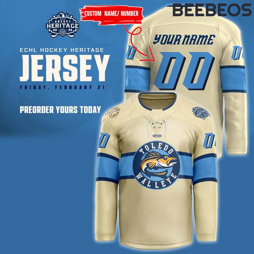 Toledo Walleye 2024 “Hockey Heritage Night” Jersey