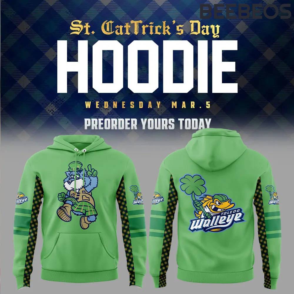 Toledo Walleye St. Pattrick’s Day Special Edition Hoodie