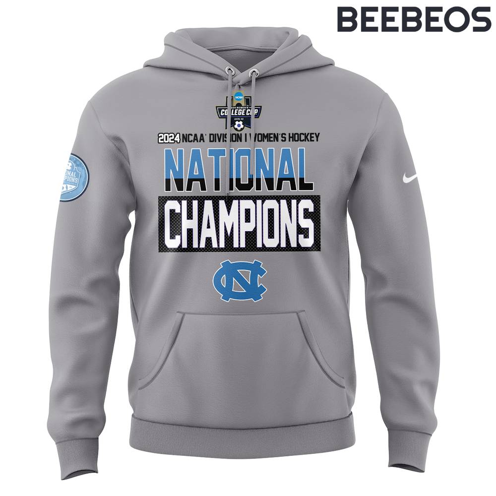 UNC Women’s Soccer 2024 National Champions Grey Hoodie