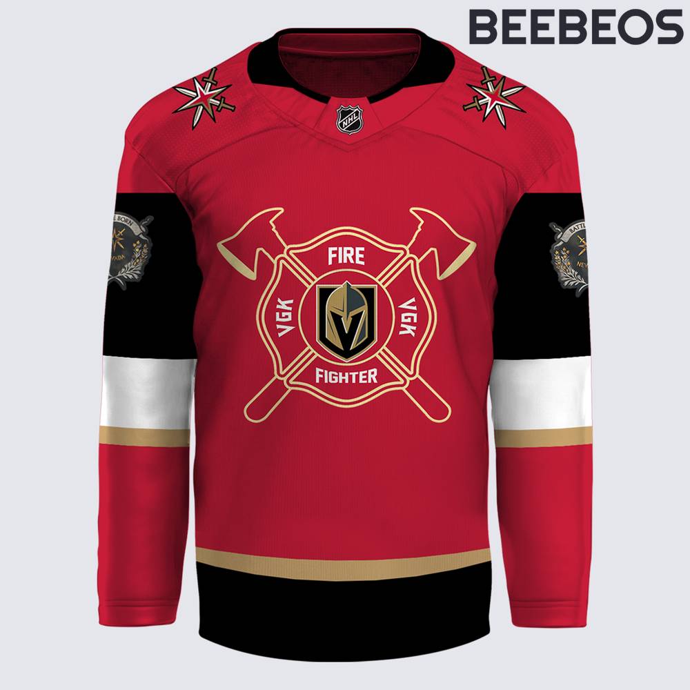 Vegas Golden Knights First Responders Firefighter Appreciation Hockey Jersey