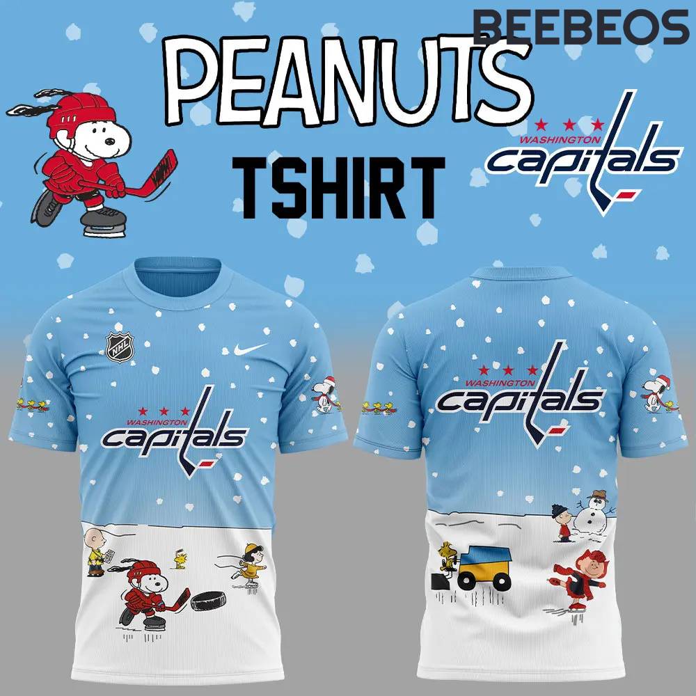 Washington Capitals Peanuts & Snoopy Night T-Shirt